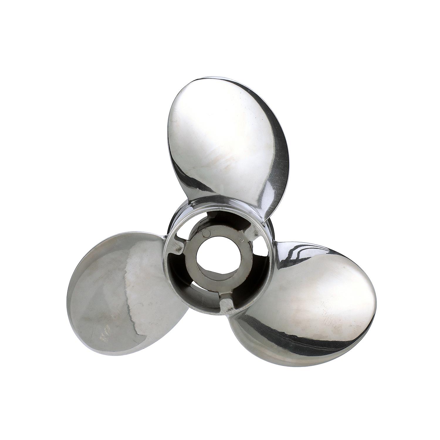 Quicksilver QS5166X   Silverado 10.5" Diameter X 13" Pitch, 3-Blade Stainless Steel Propeller, Right Hand Rotation, 40-60hp