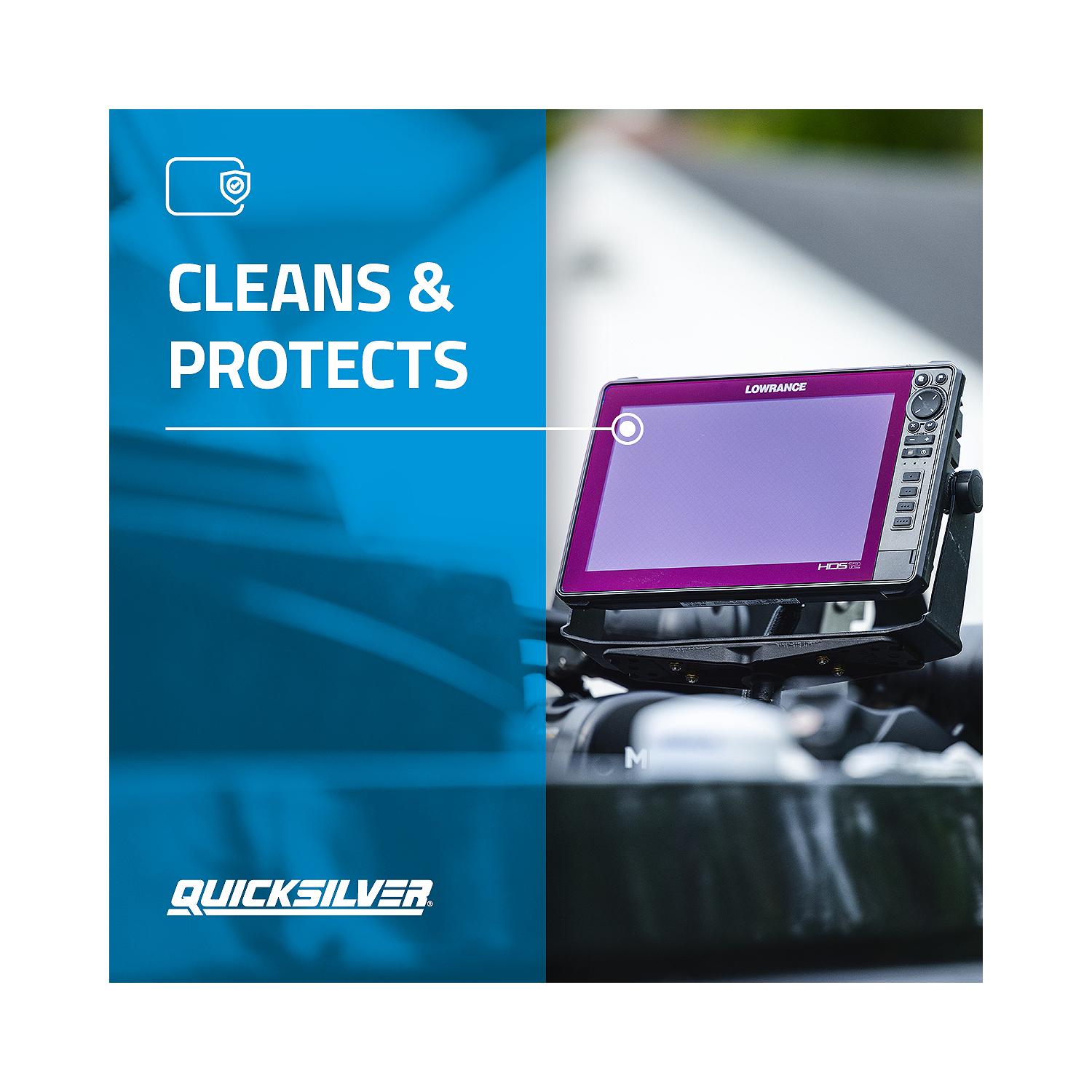 Quicksilver 8M0224418   Screen & Glass Cleaner, 8 oz.