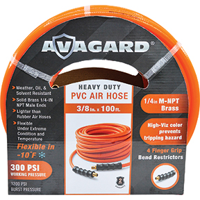 BluBird AVGPV38100 Avagard PVC Air Hose Assembly 3/8in x 100ft