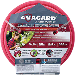 BluBird AVGWORD5850 Avagard Rubber Water Hose Assembly 5/8in x 50ft