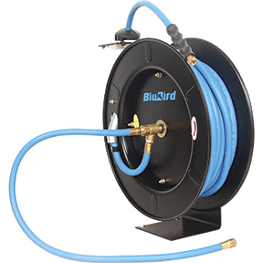 BluBird BBR3850 Retractable Air Hose Reel 3/8" x 50' Auto-Rewind