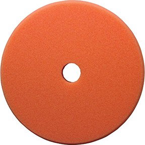 Presta 890184  PACE 890184 Single Sided Medium Cutting Pad, 3 in Dia, Hook and Loop Attachment, Foam Pad, Orange