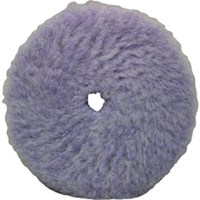 Presta 890193  PACE 890193 Single Sided Heavy Cut Cutting Pad, 5-1/4 in Dia, Foamed Wool Pad, Purple