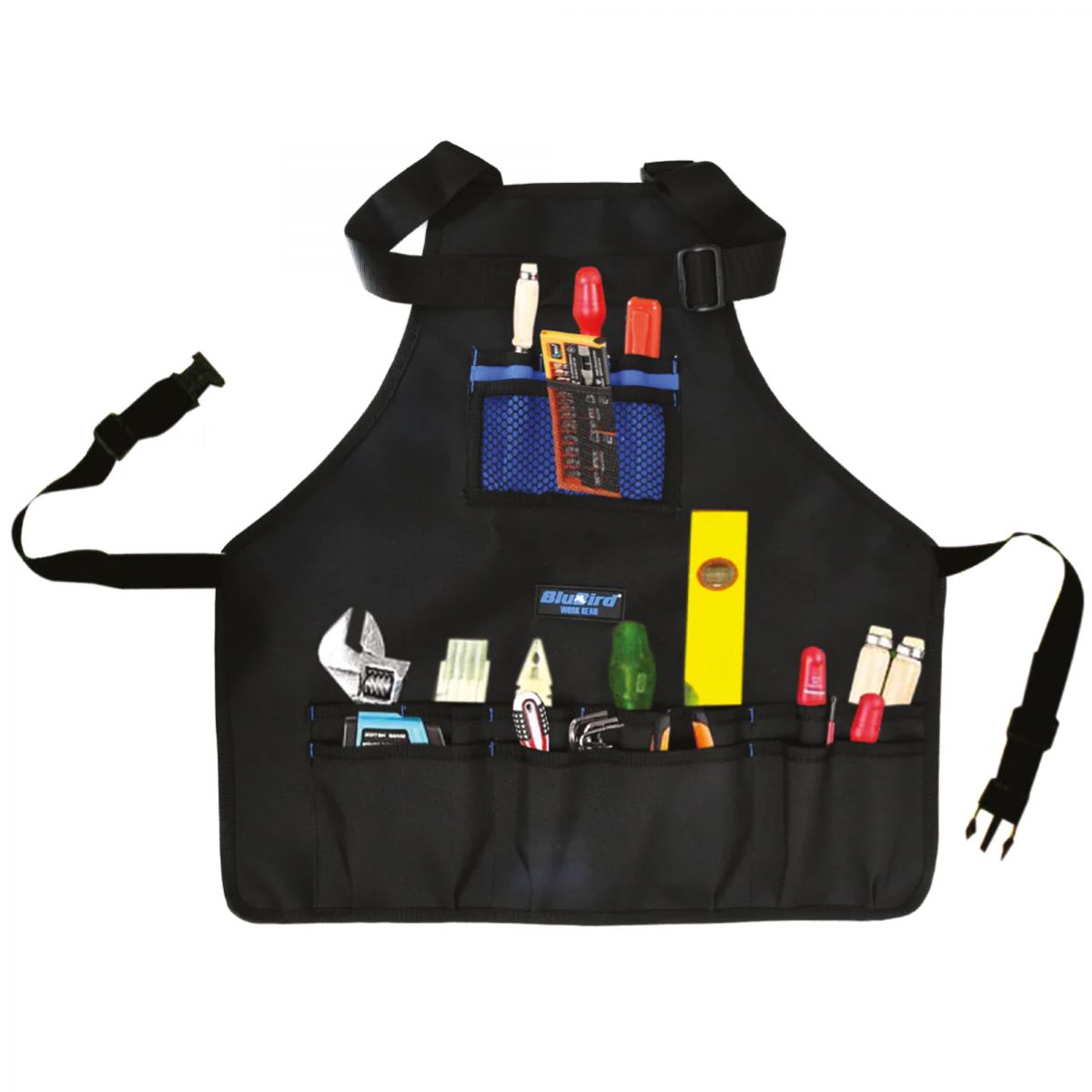 BluBird BBTB08 Multipocket Tool Apron with 14 Pockets - 600D Polyester
