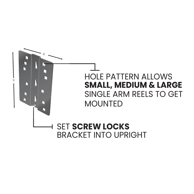 BluBird HRMB01 Steel Swivel Display Bracket for Hose Reels