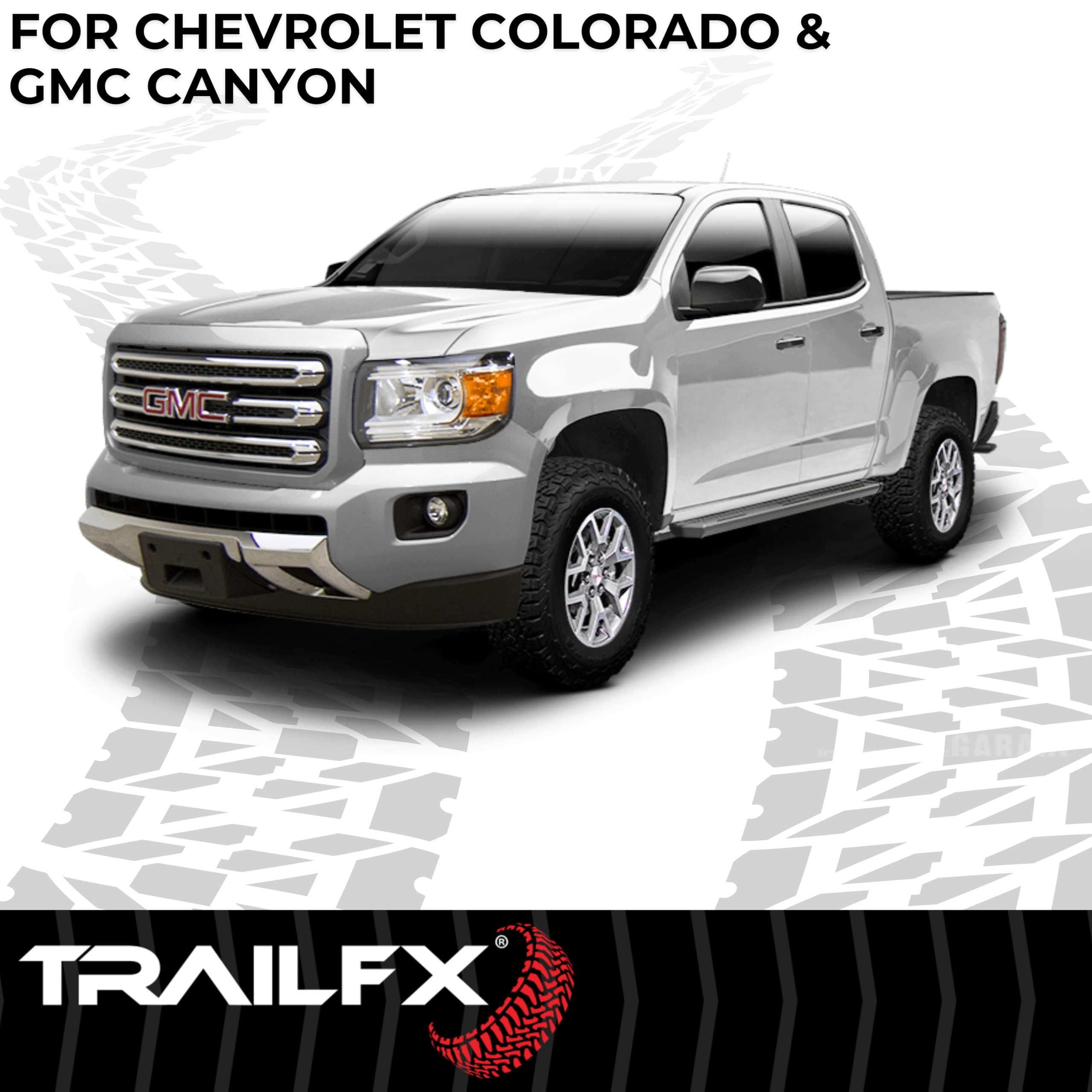 TrailFX AL6001B Running Boards for 2015-2025 Chevy Colorado GMC Canyon Crew Cab