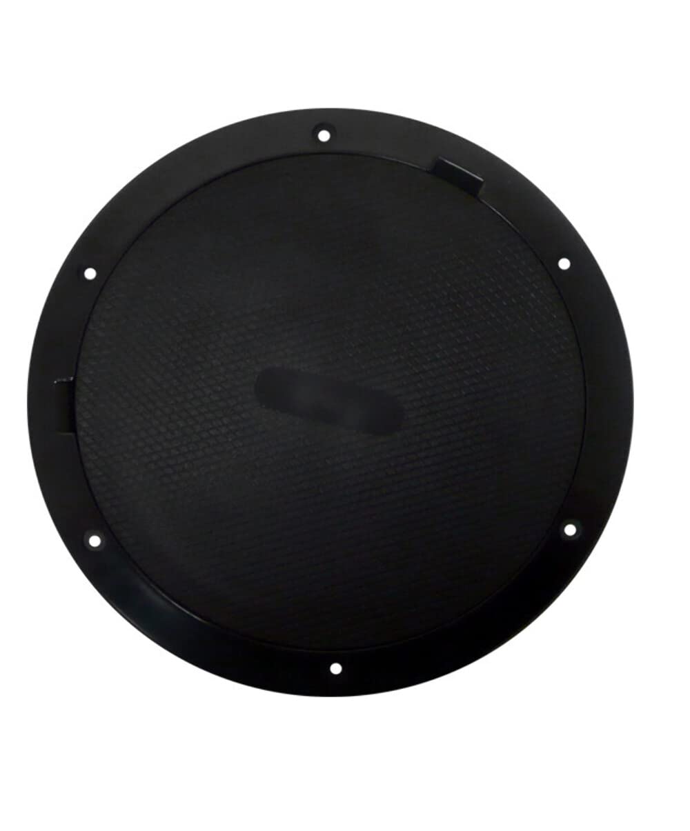 Beckson Marine DP85-B Beckson Diamond Texture 8'' Pry-Out Marine Deck Plate