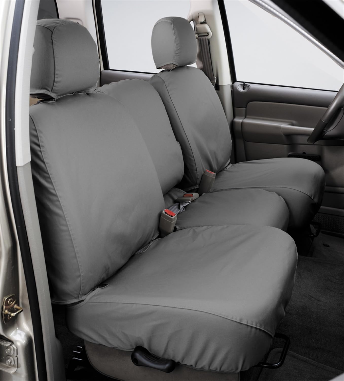 Covercraft SS3489PCGY SeatSaver Polycotton Front Seat Cover Gray