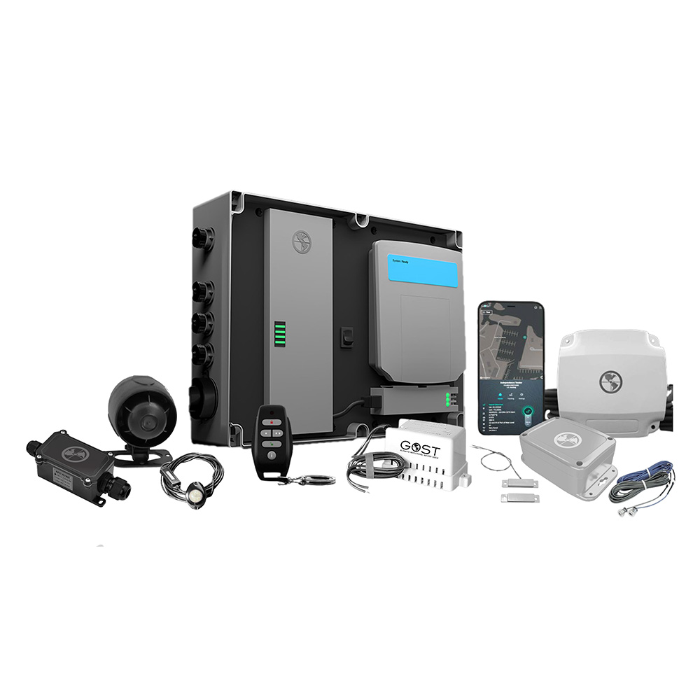 Gost GNT-EVOLUTION-SM-IDP-HW-110ACPWROUT NT-Evolution Marine Security Hard Wired Package with Satellite Tracking