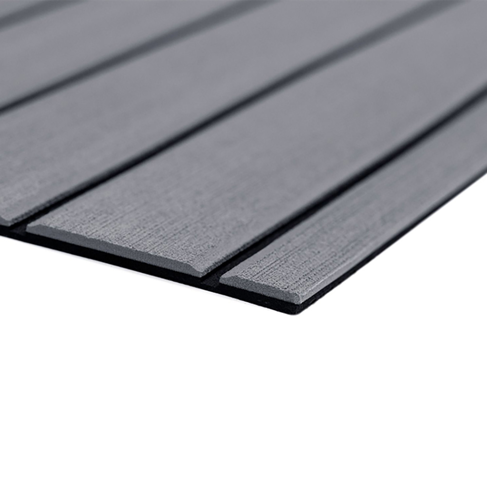 SeaDek 32279-80066 SeaDek 40X80" 6MM SHEET TEAK BRUSHED STORM GRAY/BLACK