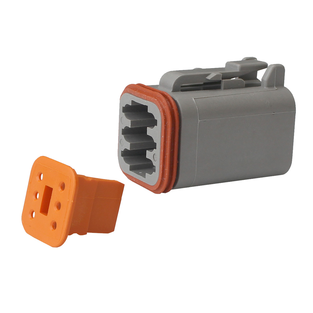 Pacer Performance TDT06-6S-5 PACER DEUTSCH DT PLUG & WEDGE LOCK KIT 6 POSITION 5 PCS