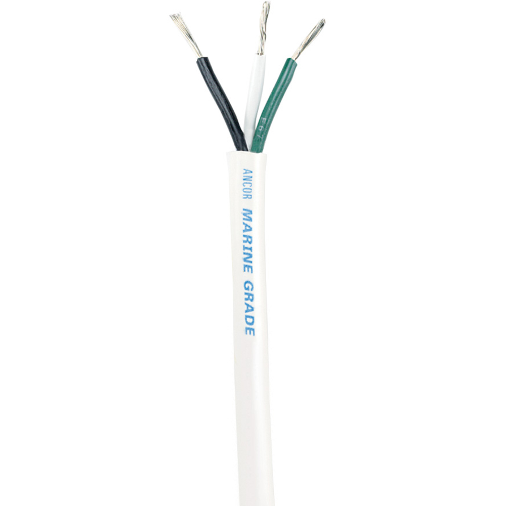 Ancor 1315-FT ANCOR WHITE TRIPLEX CABLE 14/3 WHITE, BLACK, GREEN