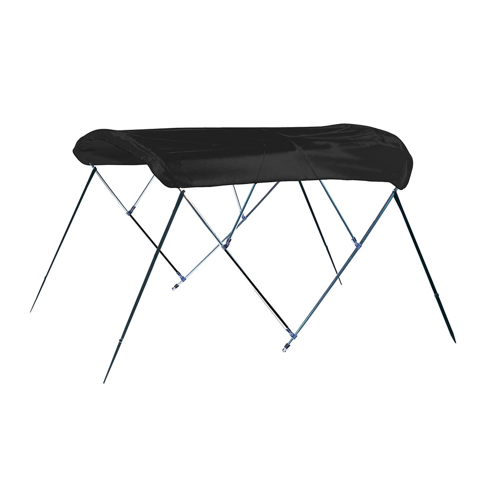 Carver Covers A4675UB-02 3-Bow Bimini Top 46"H x 72"L Black Acrylic with Boot