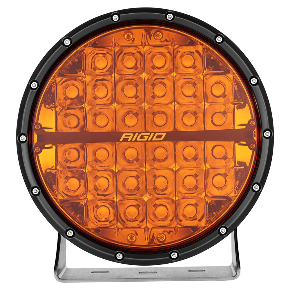 RIGID Industries 36522 360-SERIES 9" OFF-ROAD LAMP, SPOT BEAM, AMBER LENS, SINGLE