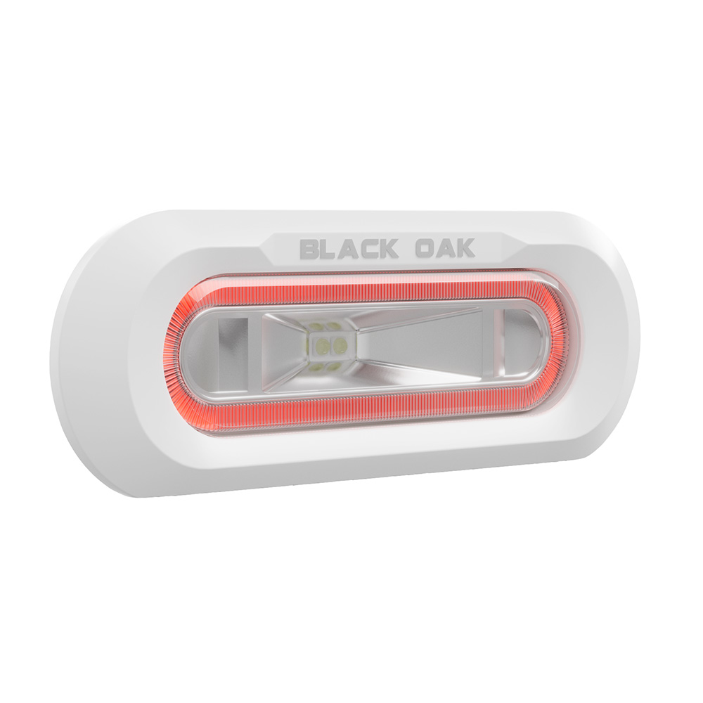 Black Oak LED MLPS-FR BLACK OAK LOW PRO FLUSH WHITE HOUSING RED LED