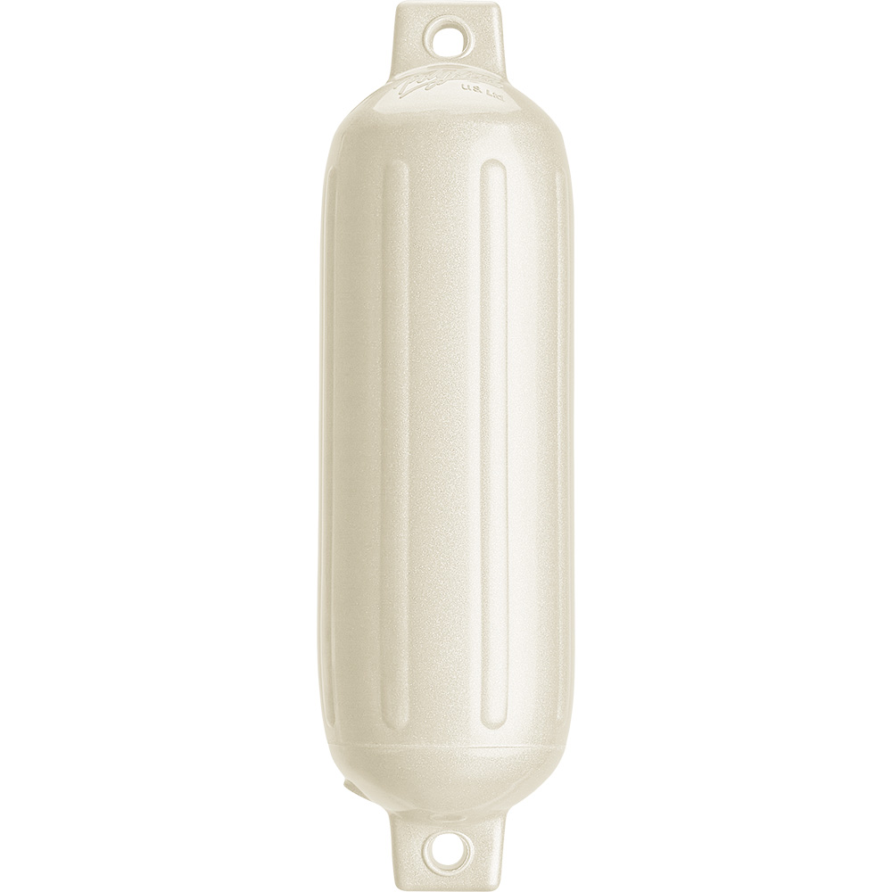 Polyform G-3-METALLIC WHITE POLYFORM G-3 TWIN EYE FENDER 5.5" X 19" METALLIC WHITE
