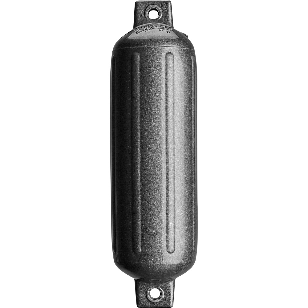 Polyform G-4-METALLIC GRAPHITE POLYFORM G-4 TWIN EYE FENDER 6.5" X 22" METALLIC GRAPHITE