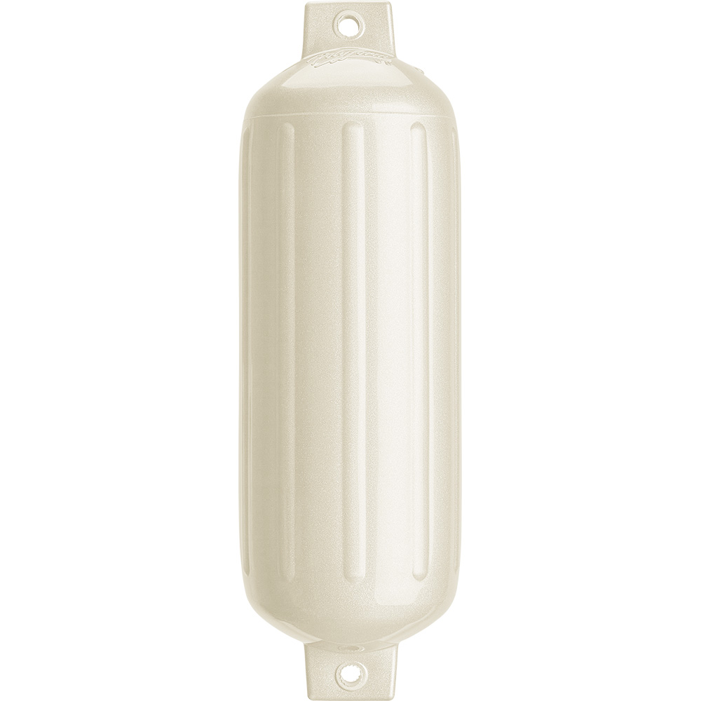 Polyform G-5-METALLIC WHITE POLYFORM G-5 TWIN EYE FENDER 8.8" X 26.8" METALLIC WHITE