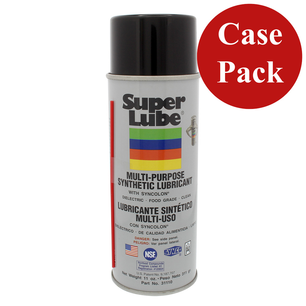 Super Lube 31110-CASE SUPER LUBE 11 OZ. FOOD GRADE  MULTI-PURPOSE WITH SYNCOLON