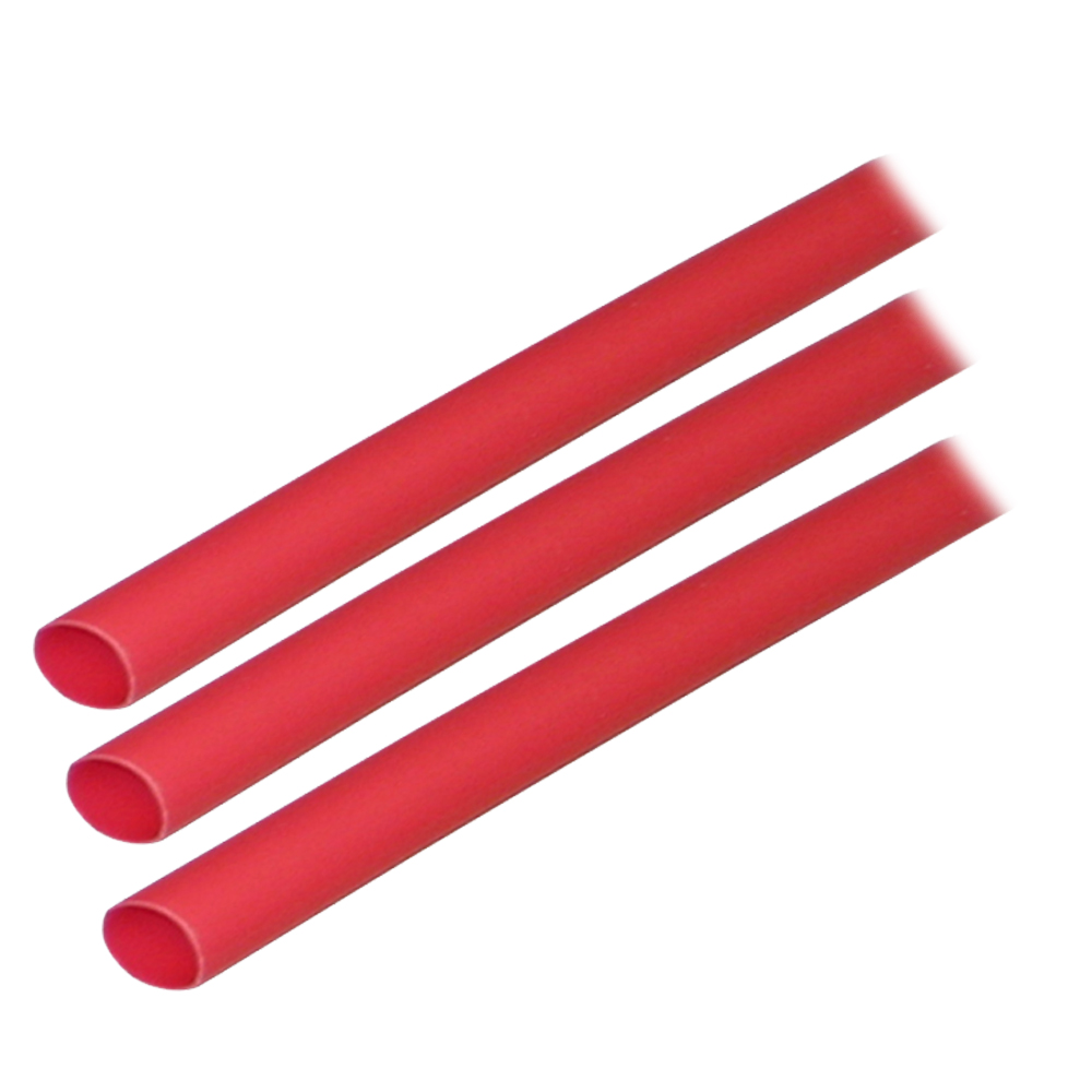 Ancor 303603 ANCOR HEAT SHRINK TUBING 1/4" X 3" RED 3 PACK 16-10 AWG