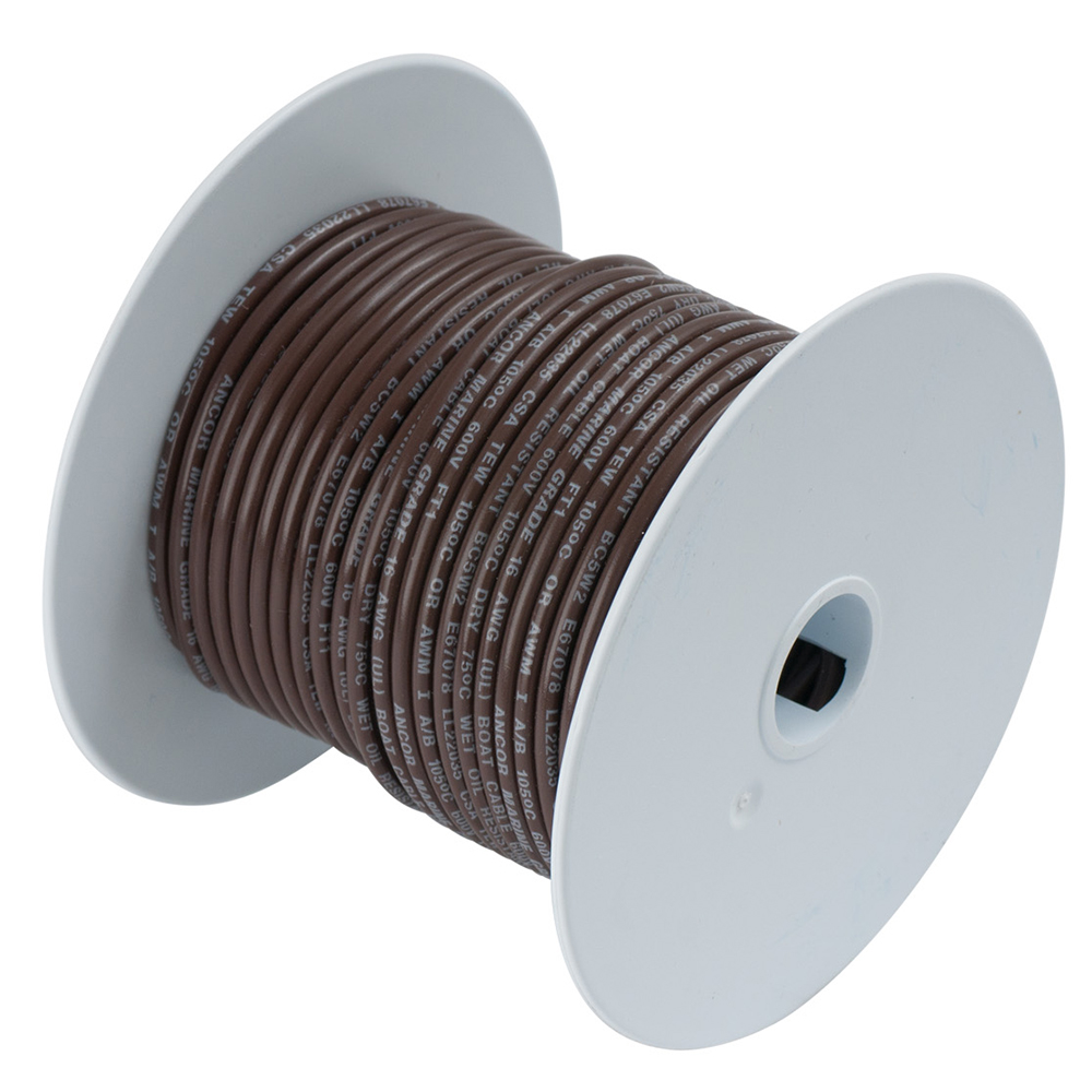 Ancor 104299 Brown 14 AWG Tinned Copper Marine Wire 1000ft