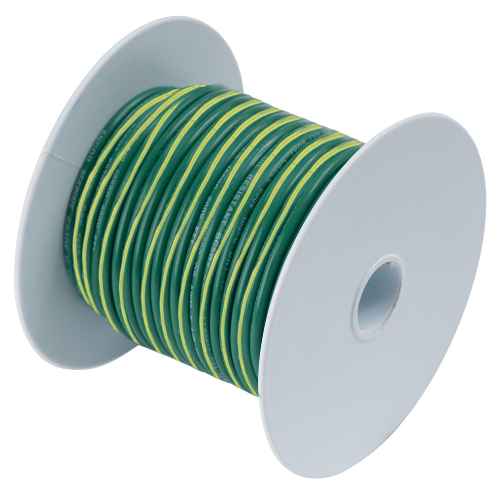 Ancor 109310 ANCOR GREEN W/ YELLOW STRIPE 100' 10 AWG WIRE