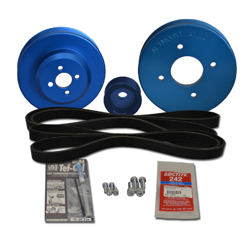 Balmar 48YSP4JHE AltMount Serpentine Pulley Conversion Kit for Yanmar 4JH2 Diesel Engines