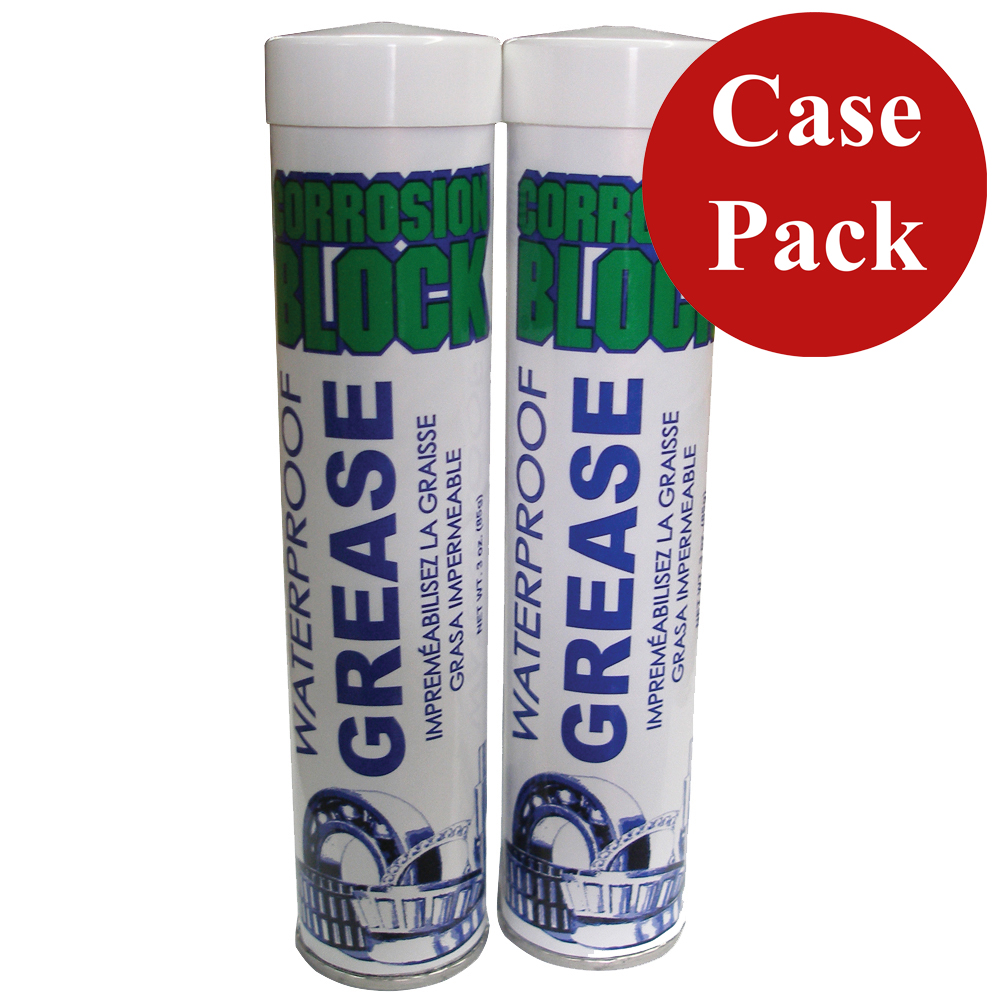 Corrosion Block 25003CASE CORROSION BLOCK GREASE 3 OUNCE CARTRIDGES WATERPROOF HIGH PER