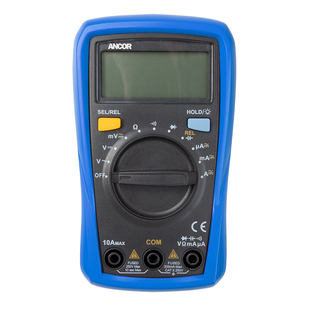 Ancor 703072 8 Function Digital Multimeter with Auto Ranging
