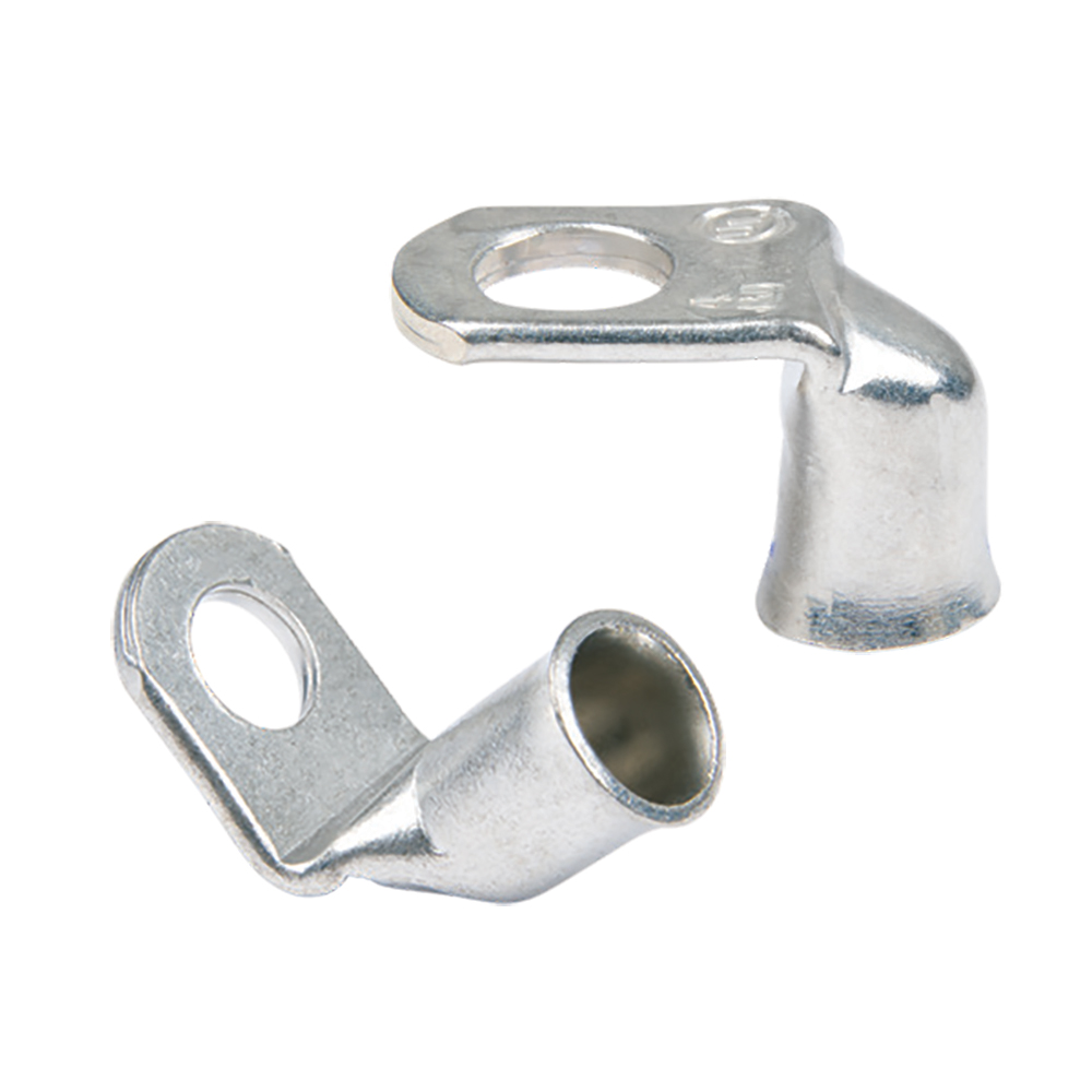 Ancor 262286  90° Tinned Copper Battery Lug, #1/0, 3/8" Hole, 2/pk