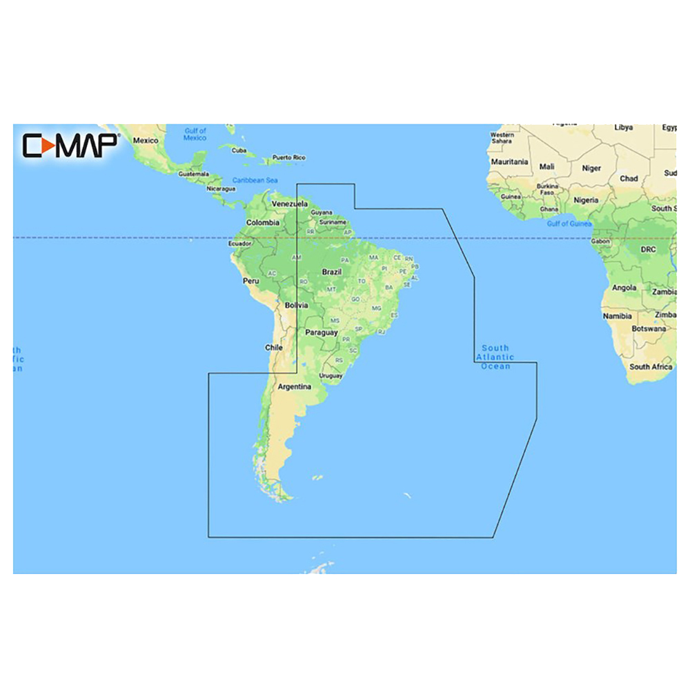 C-Map M-SA-Y501-MS South America East Coast Reveal Chart