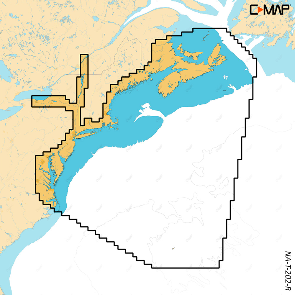 C-Map M-NA-T-202-R-MS C-MAP REVEAL X NOVA SCOTIA TO CHESAPEAKE BAY