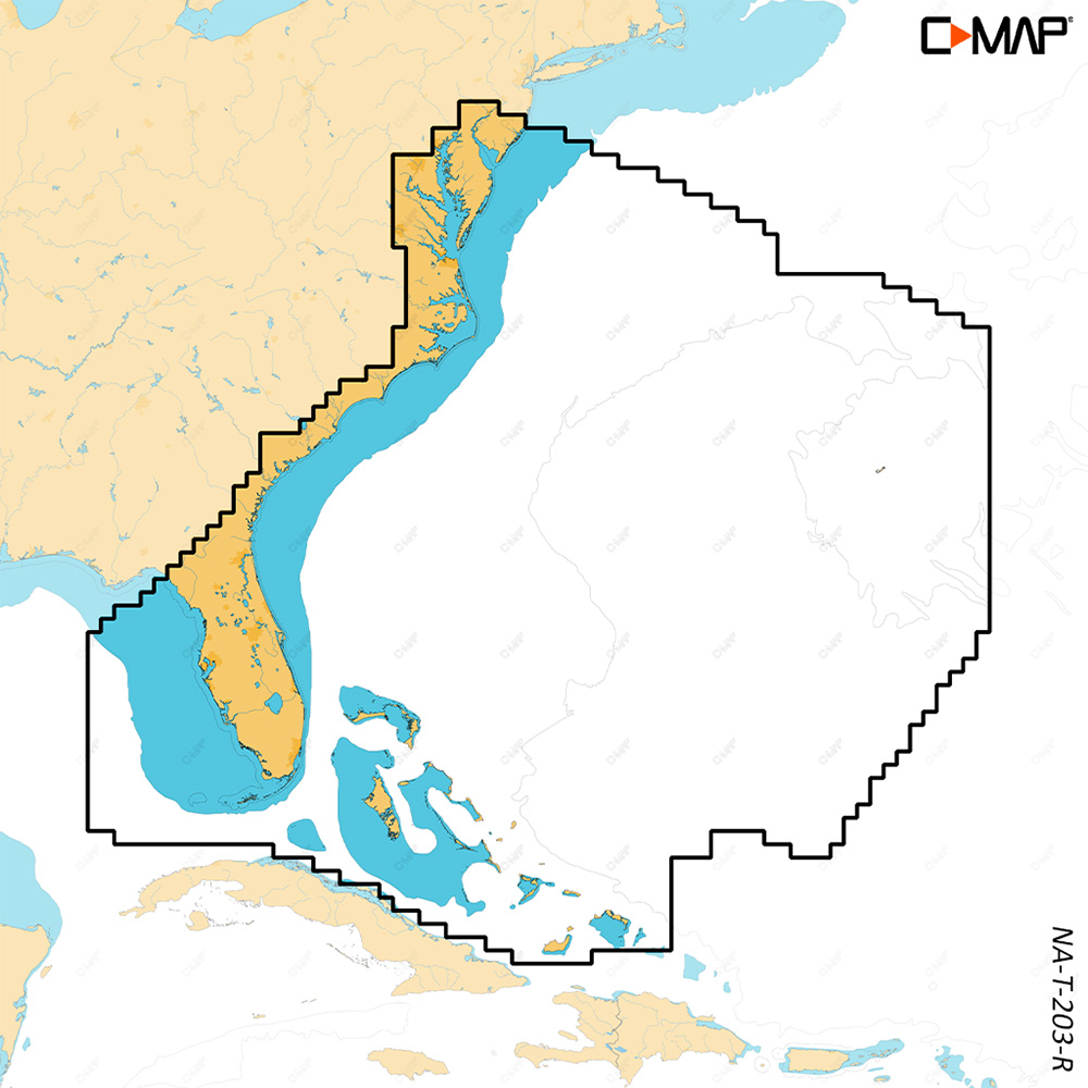 C-Map M-NA-T-203-R-MS C-MAP REVEAL X CHESAPEAKE BAY TO THE BAHAMAS