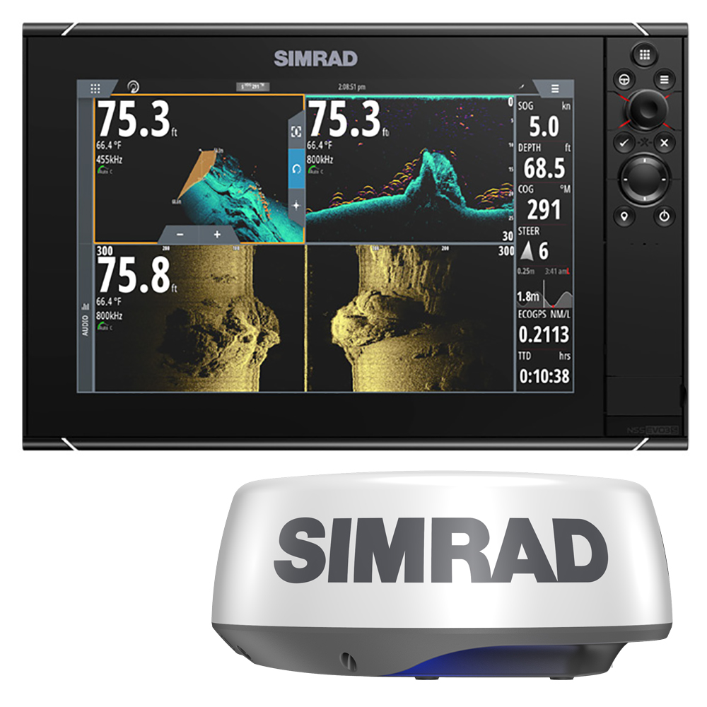 Simrad 000-15555-002 NSS evo3S 12" Multifunction Display with C-MAP US & HALO20+ Radar