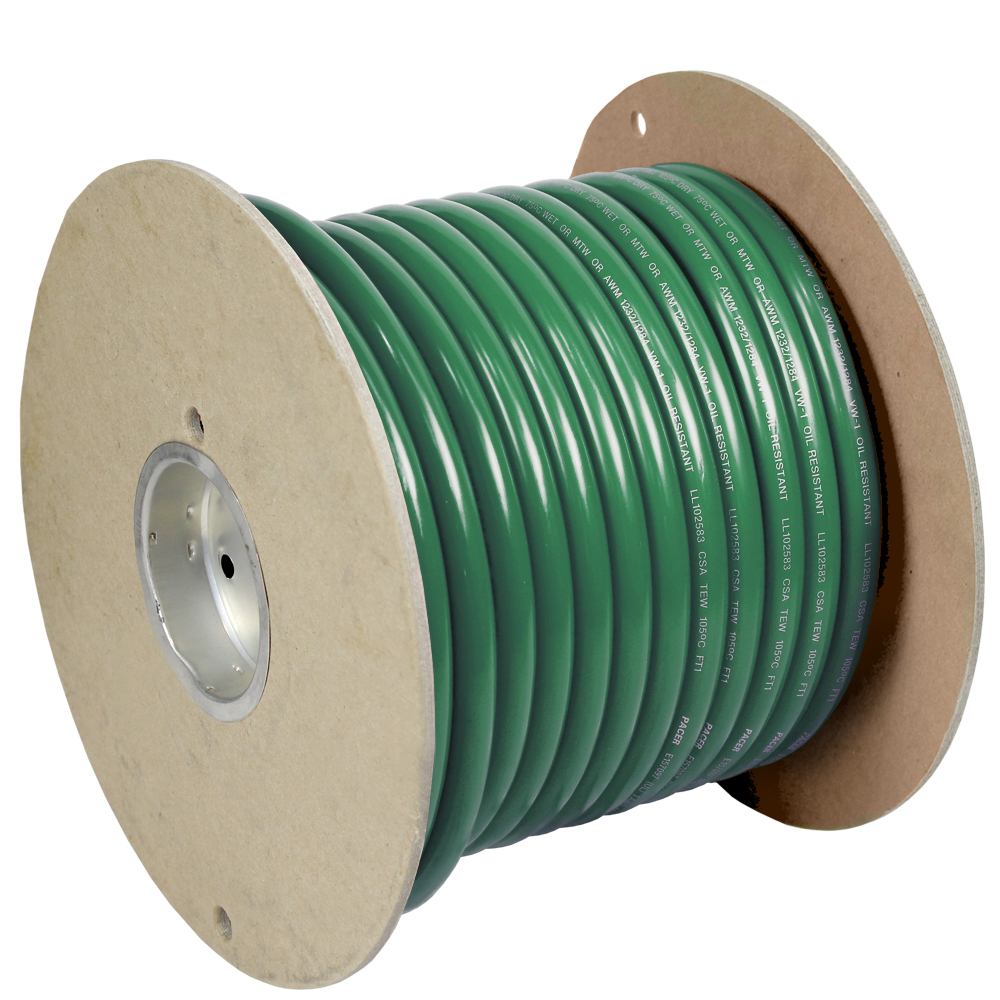 Pacer Performance WUL4GN-100 PACER GREEN 100' 4 AWG BATTERY CABLE