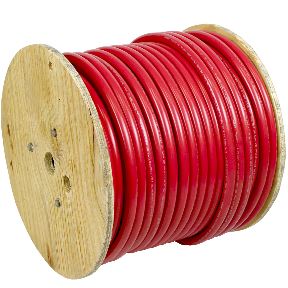 Pacer Performance WUL4RD-250 Pacer Red 250' 4 Awg Battery Cable