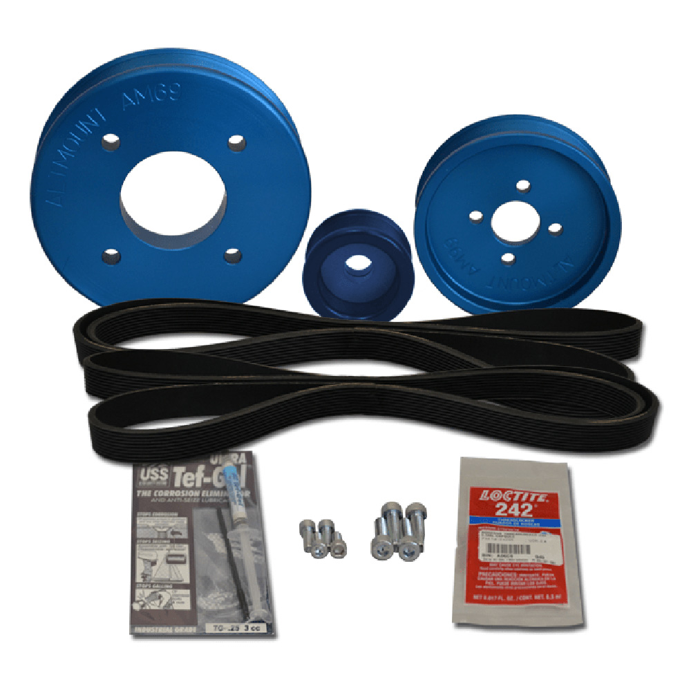 Balmar 48YSP3YMB AltMount Serpentine Pulley Conversion Kit for Yanmar 3YM30