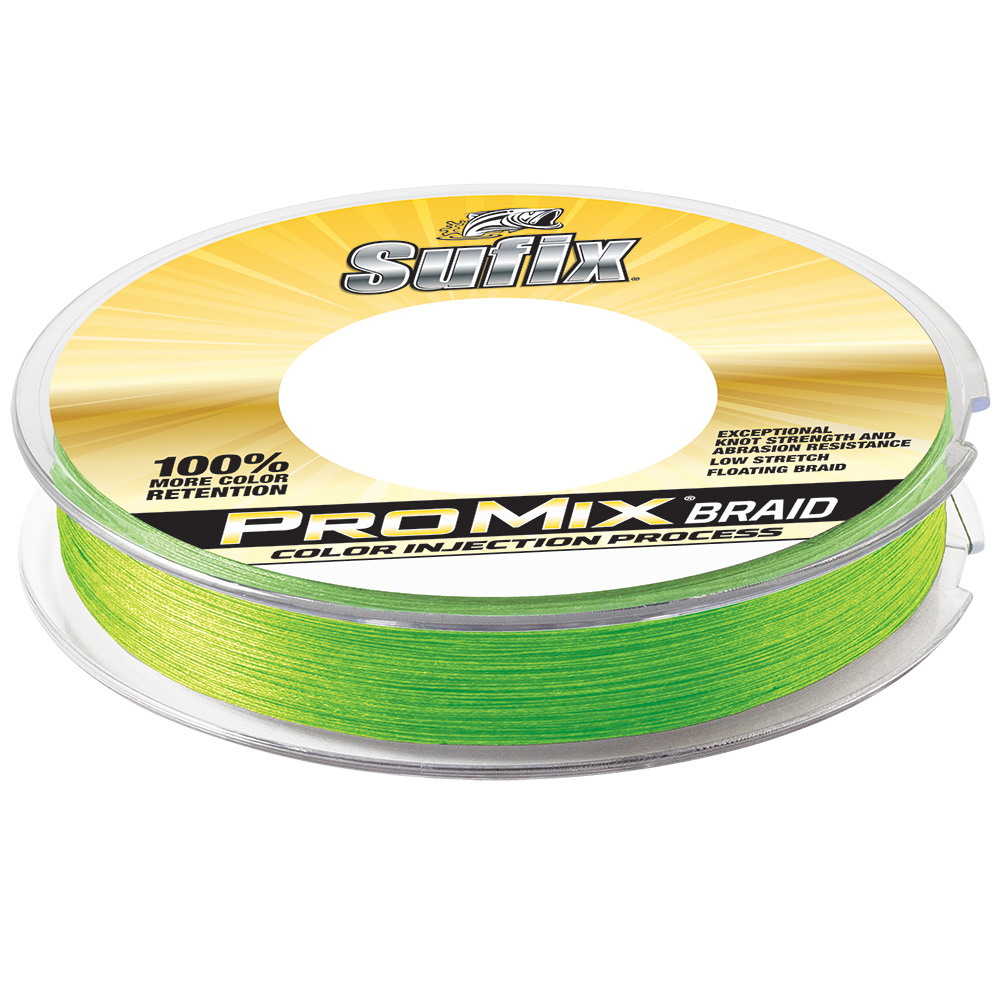 Sufix 630-165L Sufix PROMIX BRAID 65LB 300YDS NEON LIME