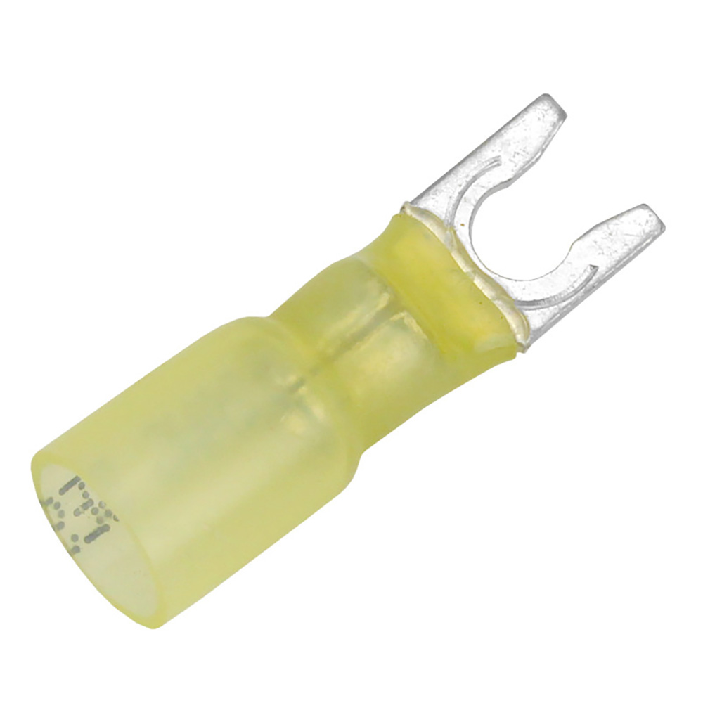 Pacer Performance TE10-10SLF-25 PACER 12-10 #10 HEAT SHRINK  SPADE TERMINAL 25 PC