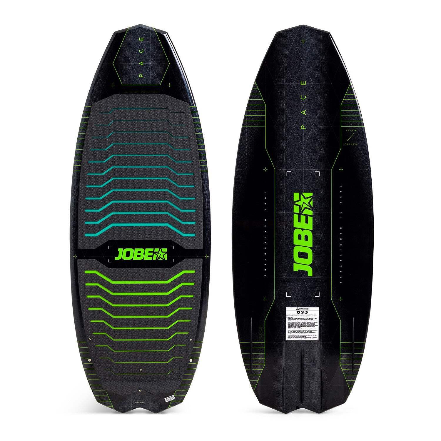 Jobe Sports 582524004PCS Pace Wakesurfer 56" Beginner Intermediate Board 210 lbs