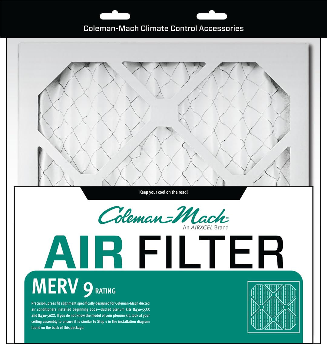 Coleman 8430-3823 Mach MERV 10 Ducted Ceiling Assembly Air Filter 12" x 12"