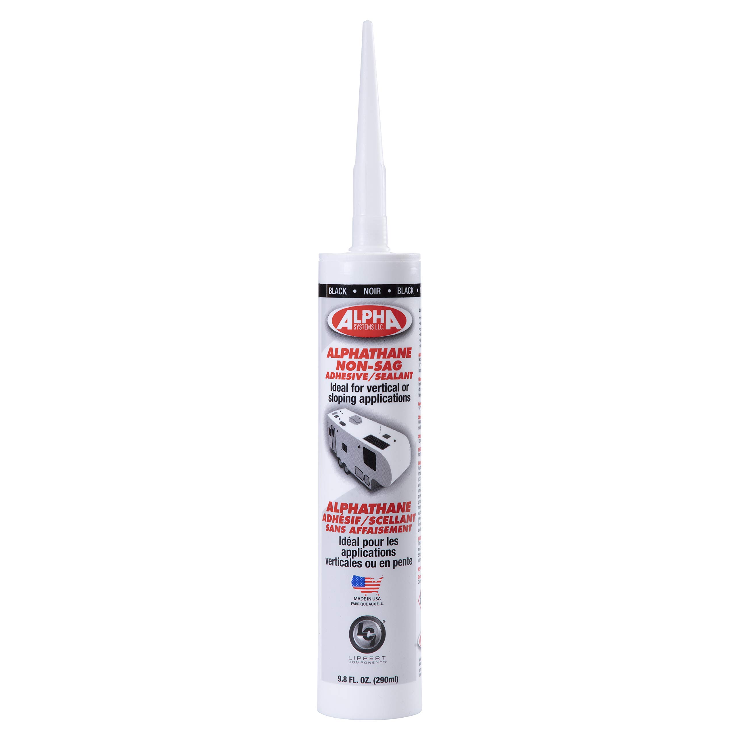Lippert Components 862163 Alphathane 5160 Non-Sag Sealant 9.8 oz Black