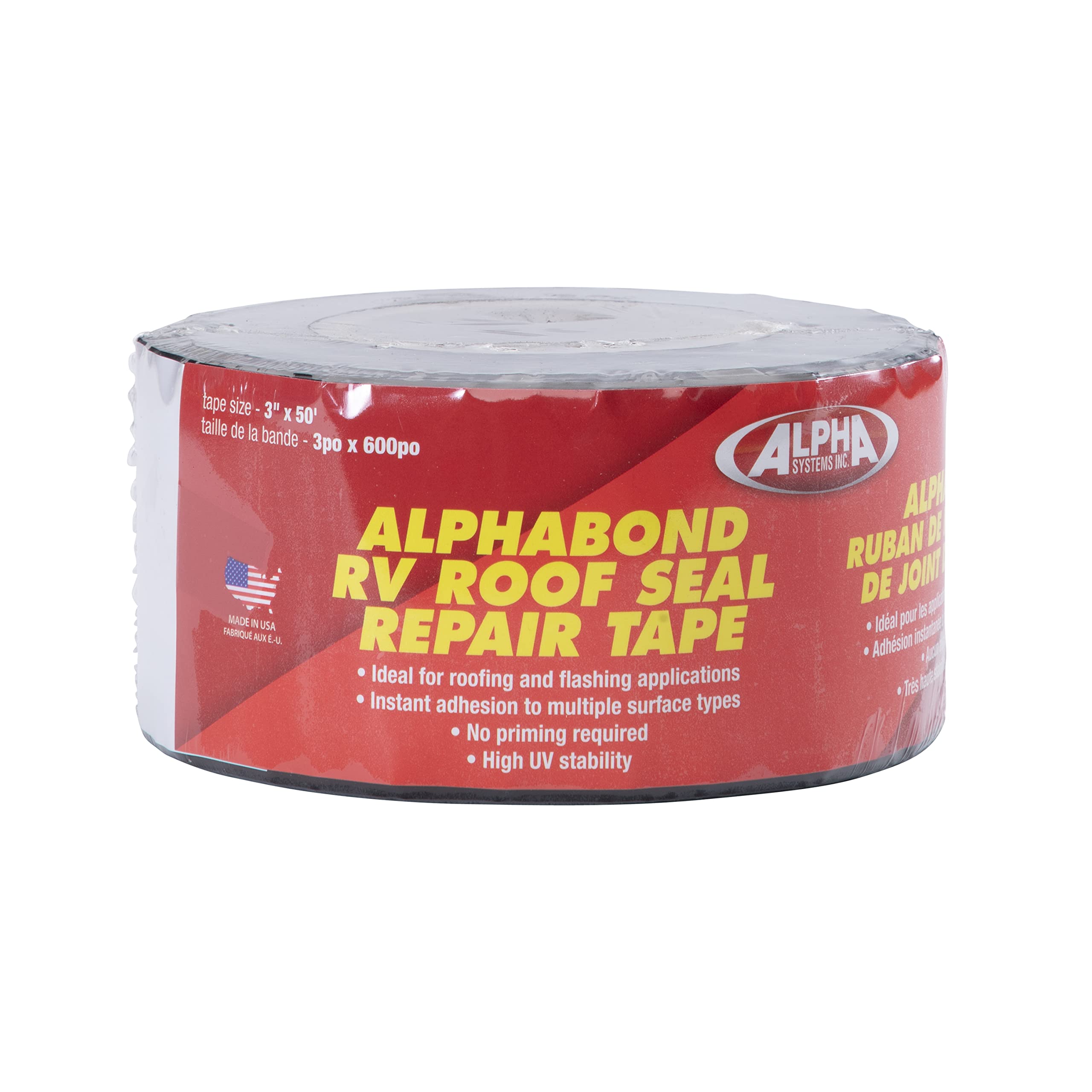 Lippert Components 862406 Alphabond Butyl Tape with TPO Facer 3" x 50' Black