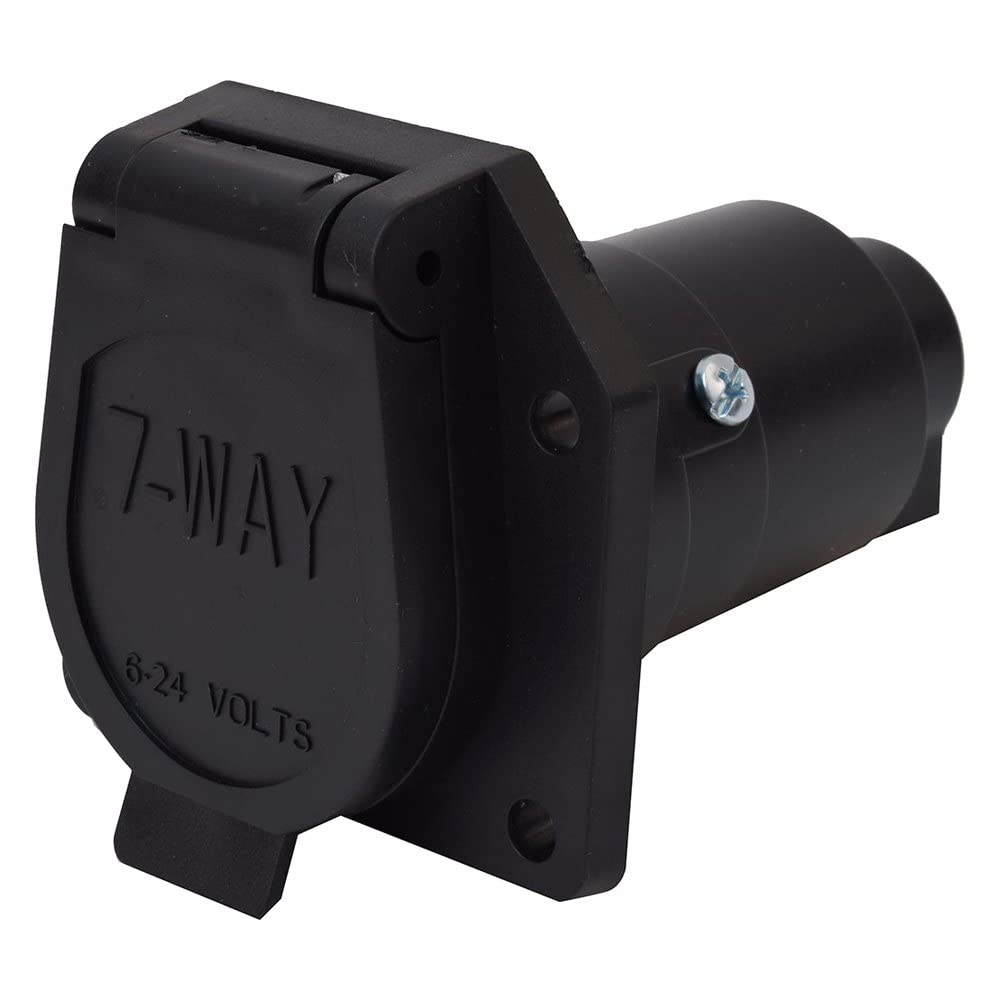 Valterra A10-7082 7-Way Round Trailer Connector Vehicle End Bulk