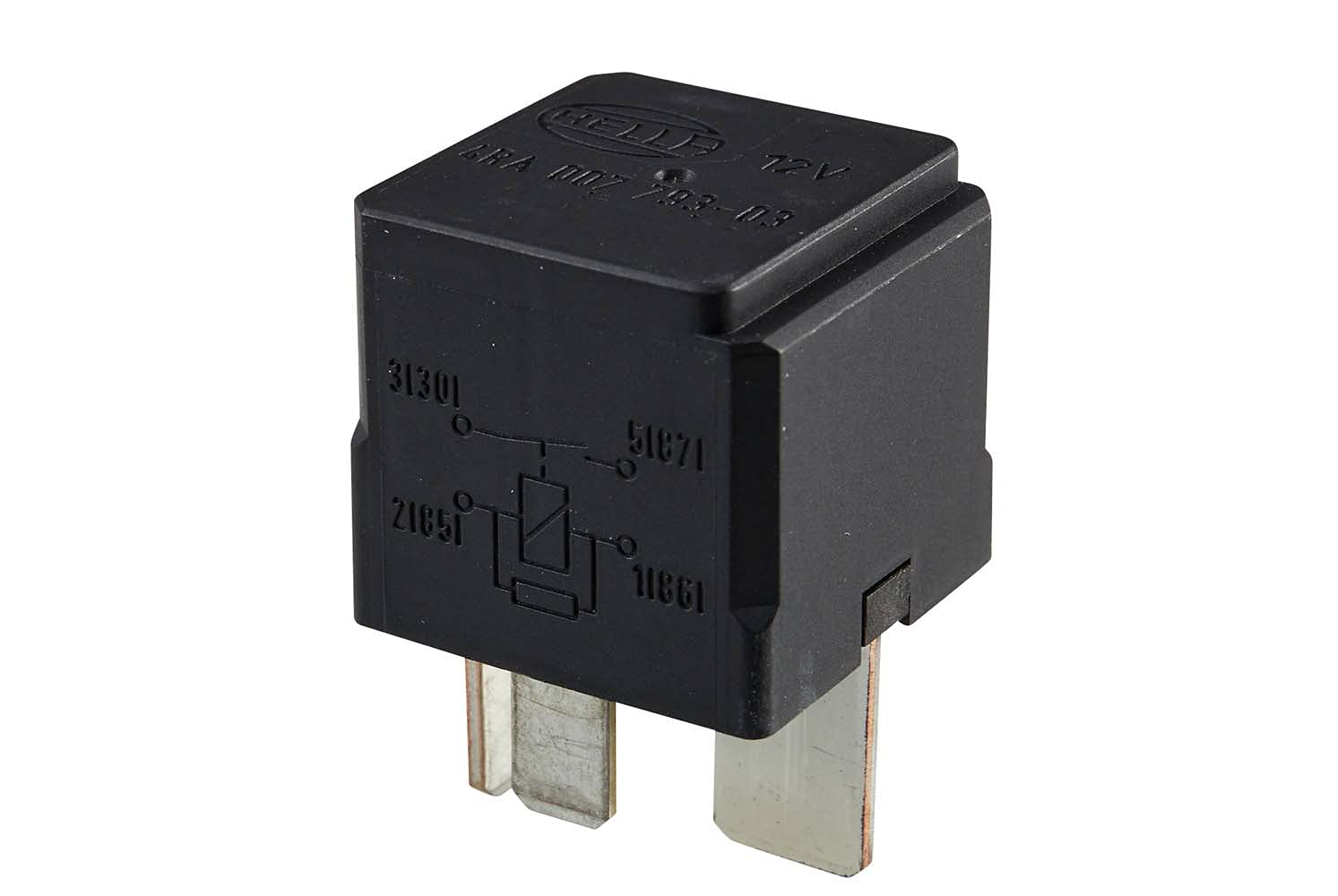Hella 007793031 12V 50A SPST Relay with Resistor and Dust Cover