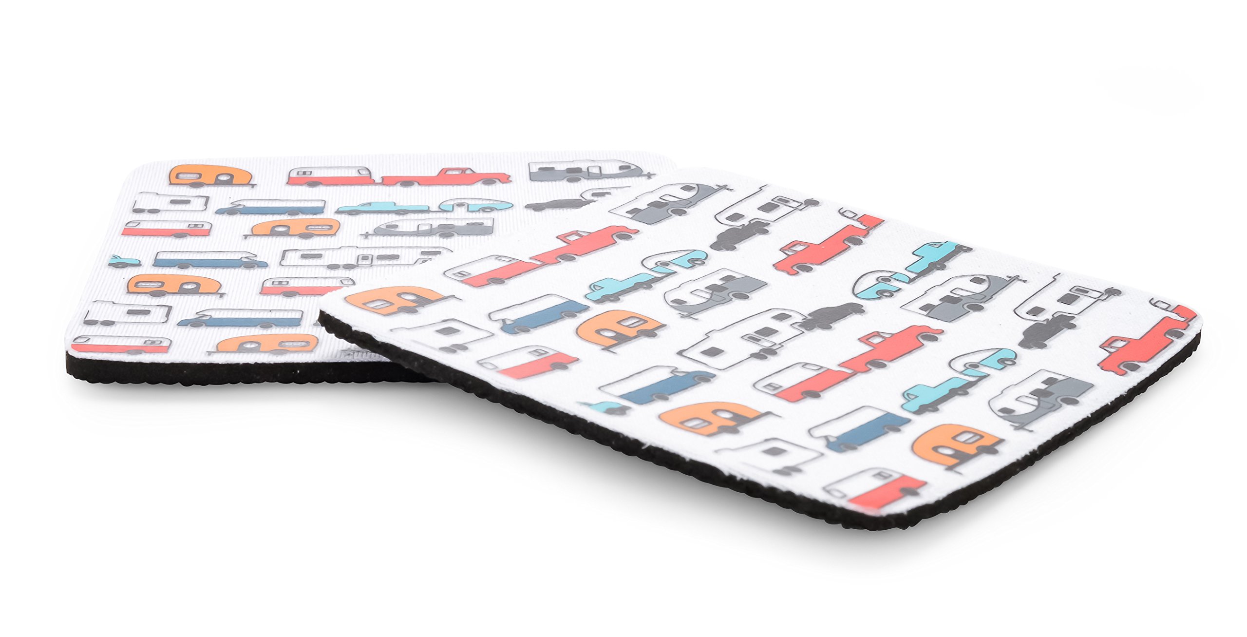 Camco 53231  Neoprene Coaster RV Pattern 2 Pack