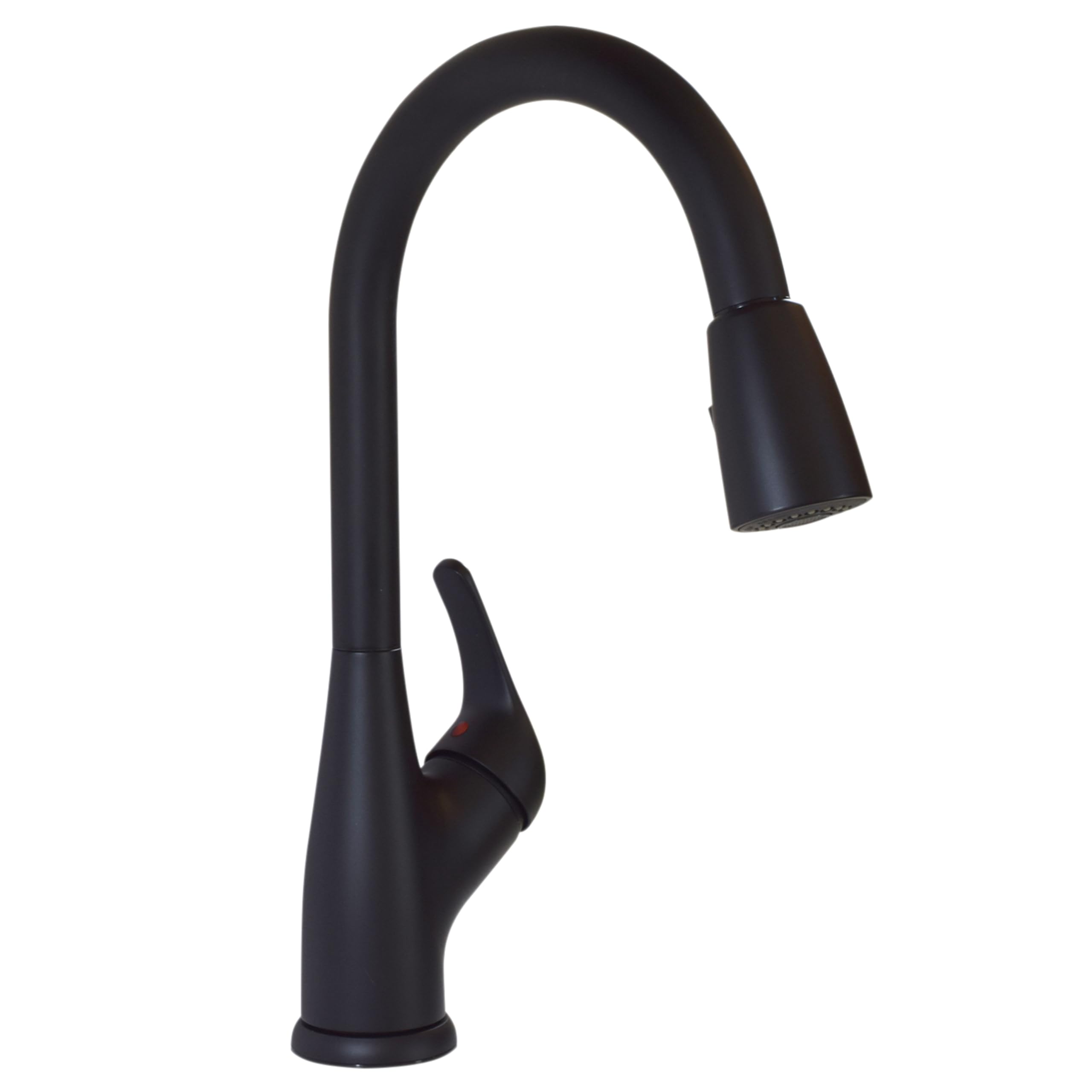Valterra PF231761 Single Handle Pull-Down Kitchen Faucet with Spray Toggle, Matte Black