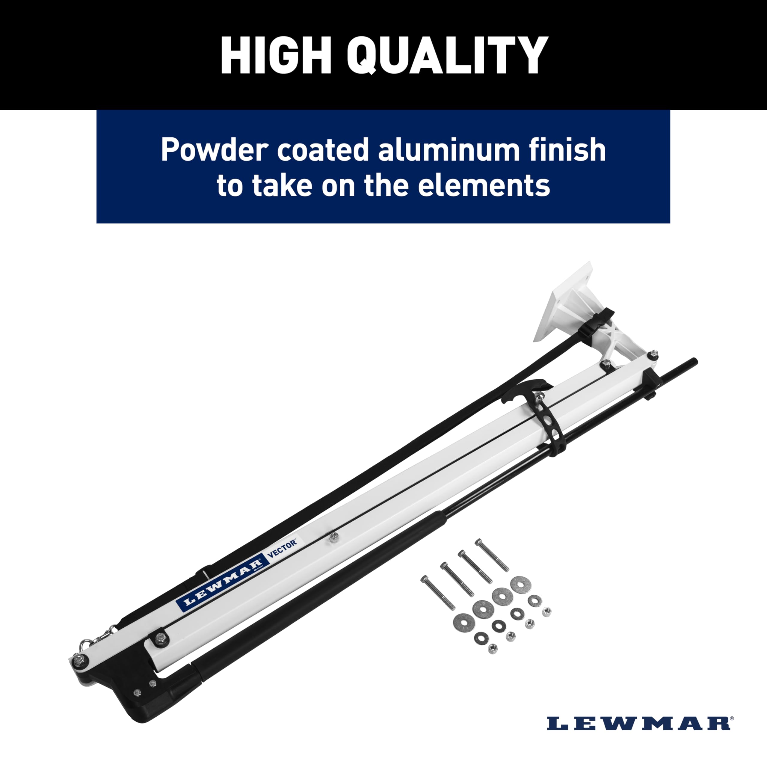 Lewmar 2024008752 Vector Manual Shallow Water Anchor 8 ft White