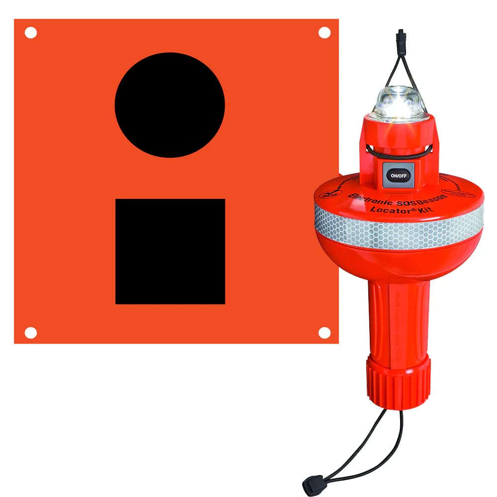 Orion 547 Electronic SOS Beacon Signal Kit USCG Compliant with Distress Flag