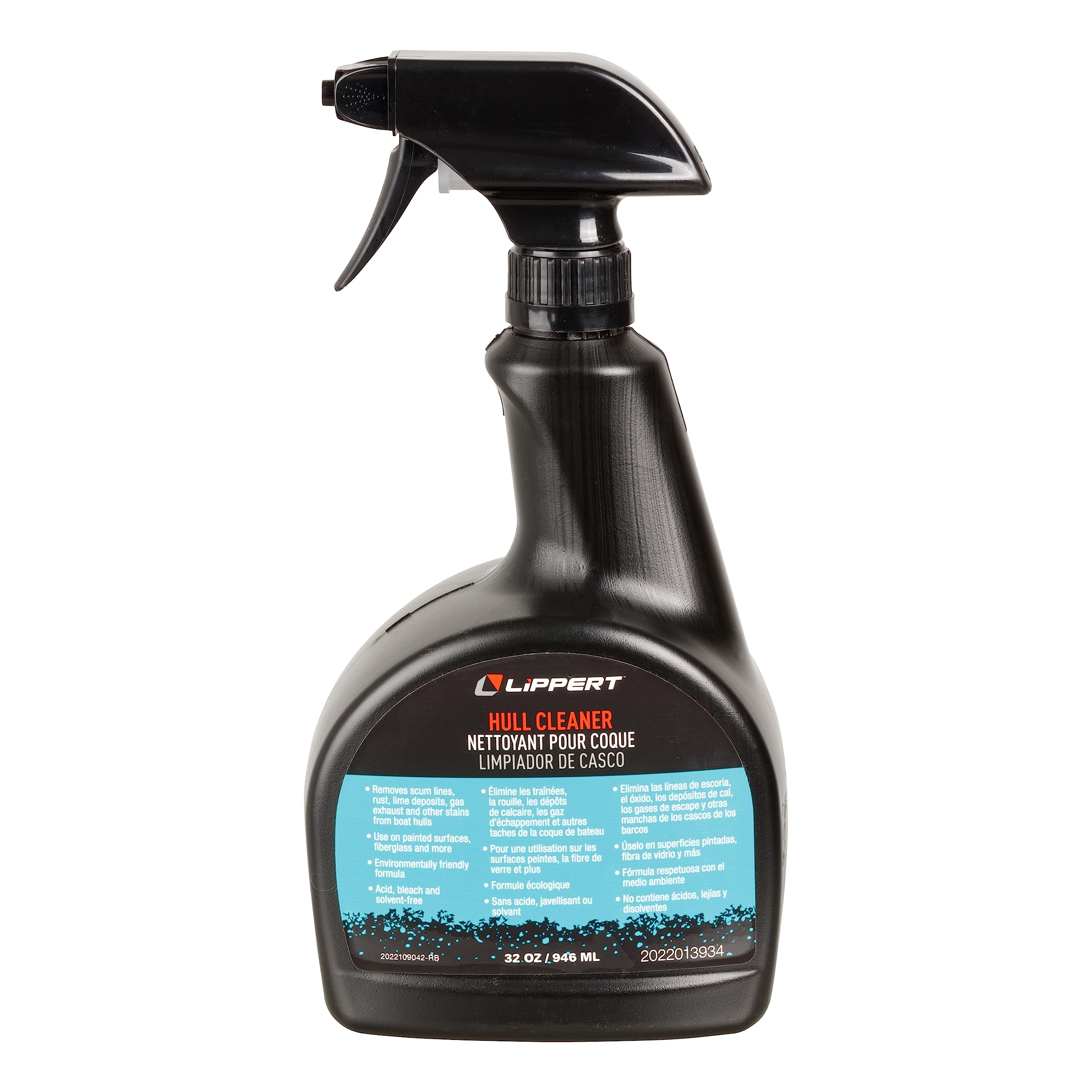 Lippert Components 2022013934 32 oz. Boat Hull Cleaner Spray for Exterior Applications, Environmentally Friendly, Acid, Bleach, Solvent-Free, Made in The USA